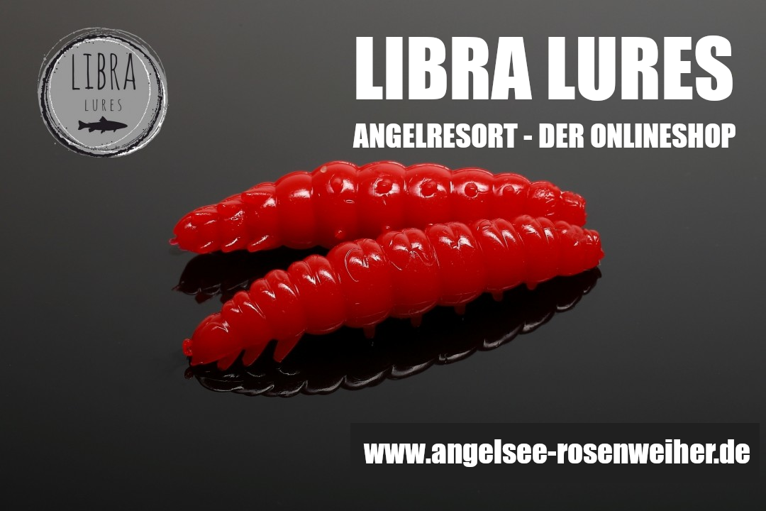 Libra Lures Larva 45mm Farbe: 021-Red Geschmack: Käse - ANGELRESORT
