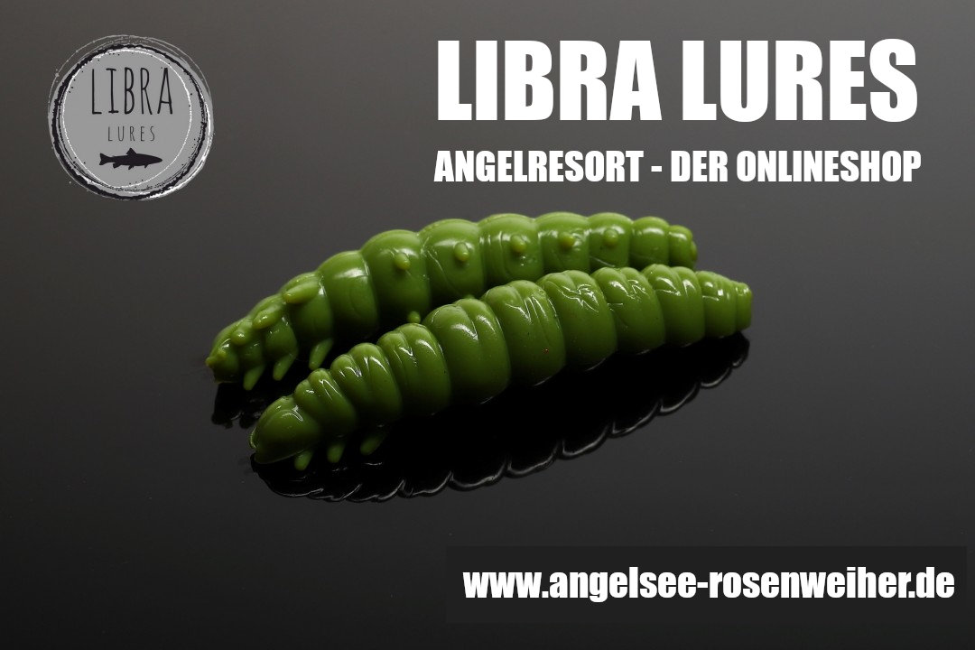 Libra Lures Larva 30mm Farbe: 031-Olive Geschmack: Käse - ANGELRESORT