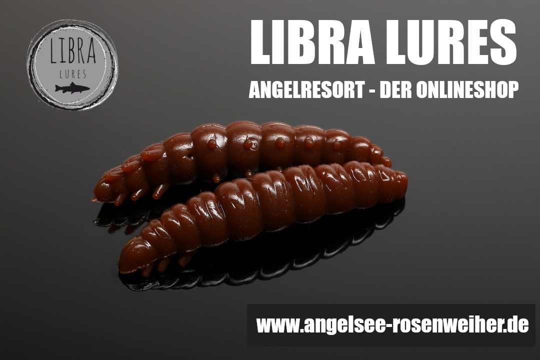 Libra Lures Larva 30mm Farbe: 038-Brown Geschmack: Knoblauch